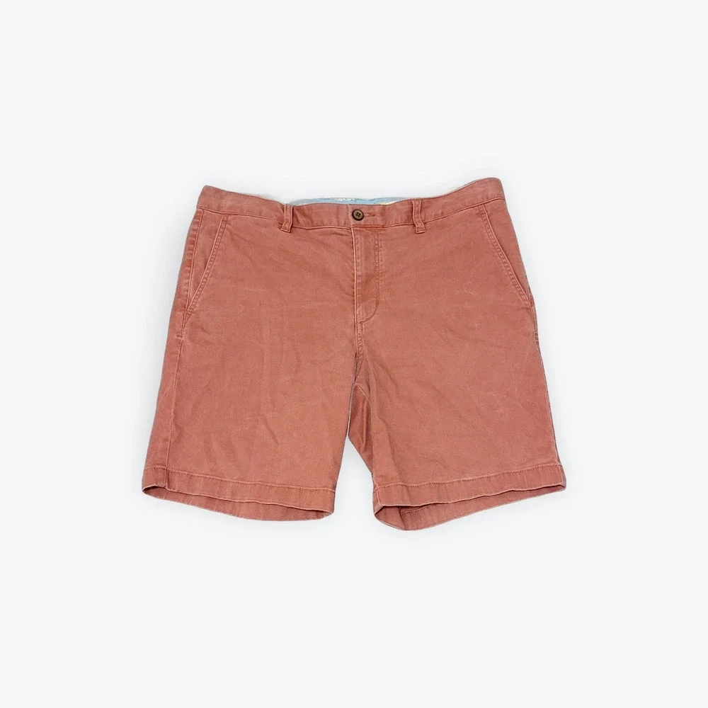 Tommy Bahama Mens Boracay Chino Shorts Coral Pink Stretch 34x9 ST890079